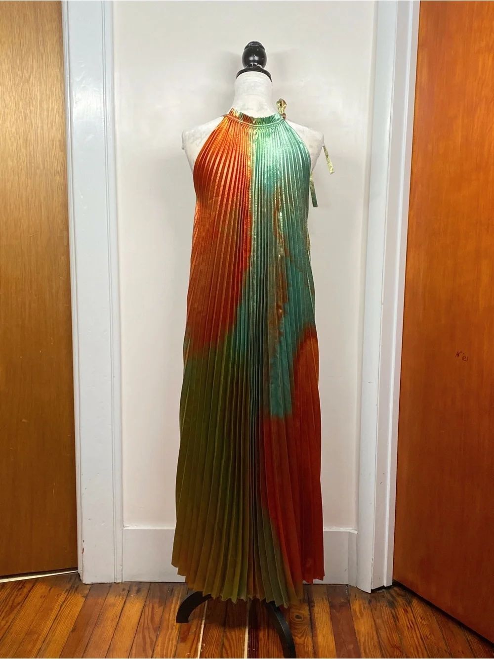 Ulla Johnson Desert Topaz Pleated Dress size 8 - Picture 7 of 11